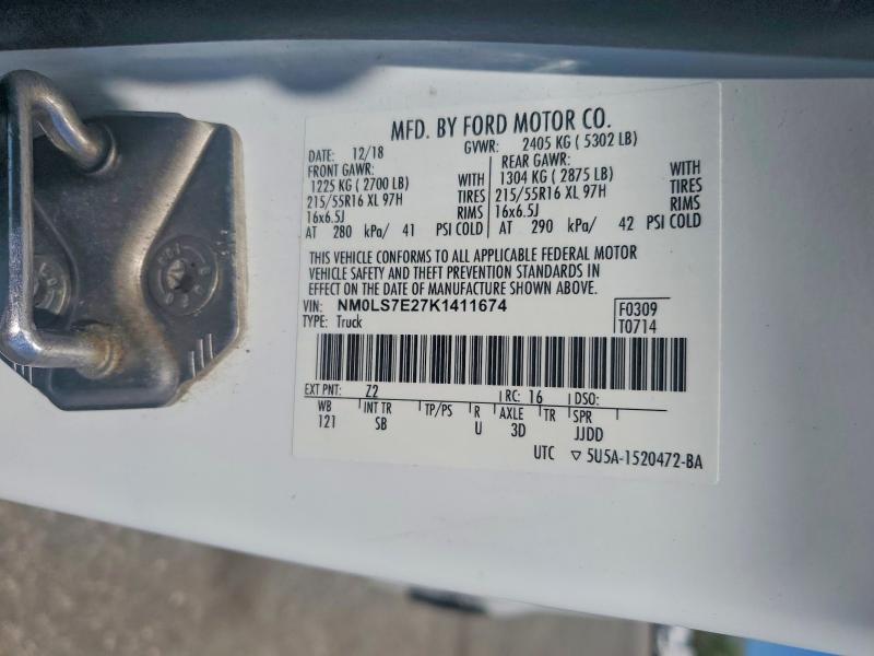 Aukcja sprzedaży 2019 Ford Transit Connect, vin: NM0LS7E27K1411674, numer aukcji: 50908596