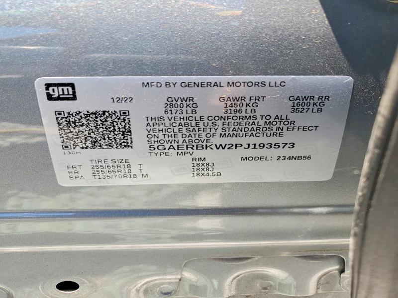 2023 Buick Enclave მანქანა იყიდება აუქციონზე, vin: 5GAERBKW2PJ193573, აუქციონის ნომერი: 53571256