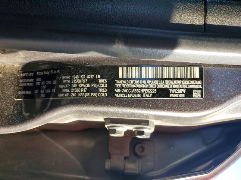 Aukcja sprzedaży 2017 Jeep Renegade, vin: ZACCJABB2HPE62225, numer aukcji: 51902496