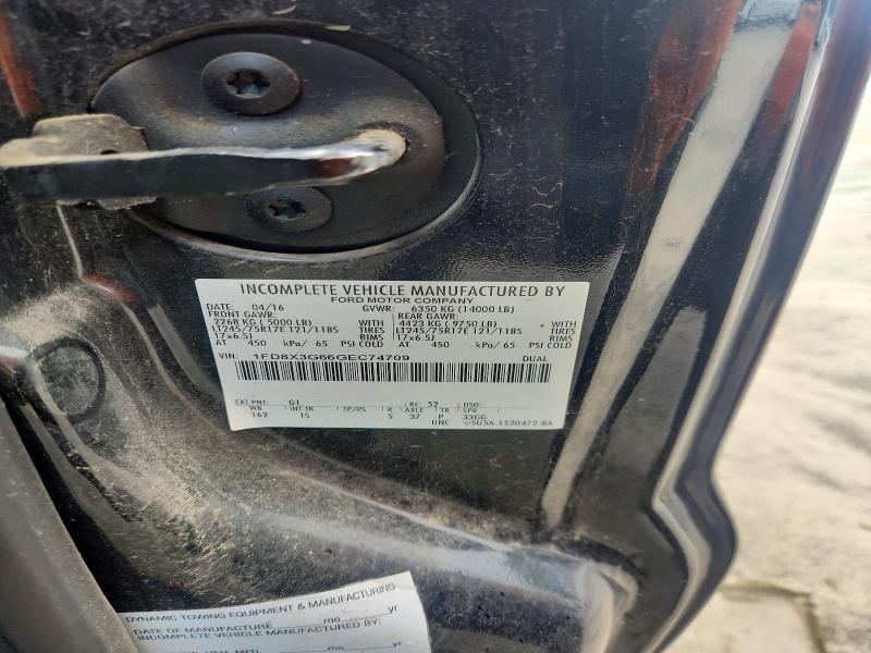 54301776 :رقم المزاد ، 1FD8X3G66GEC74709 vin ، 2016 Ford F350 مزاد بيع