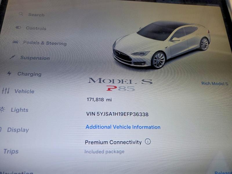 Продажа на аукционе авто 2014 Tesla Model S, vin: 5YJSA1H19EFP36338, номер лота: 53817486