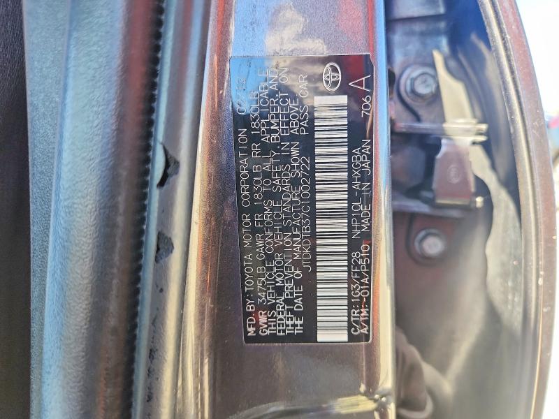 Aukcja sprzedaży 2012 Toyota Prius C, vin: JTDKDTB37C1002722, numer aukcji: 54503756