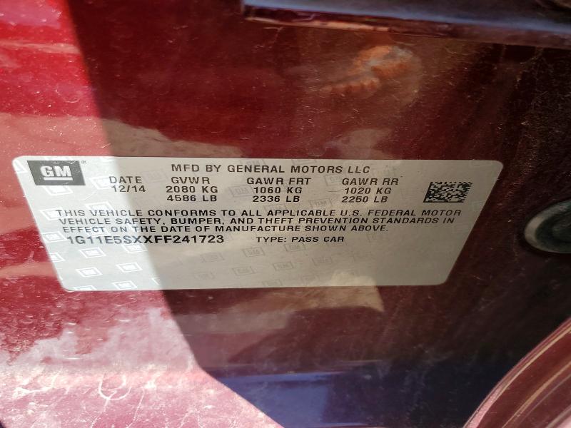 Продаж на аукціоні авто 2015 Chevrolet Malibu, vin: 1G11E5SXXFF241723, номер лоту: 54469786