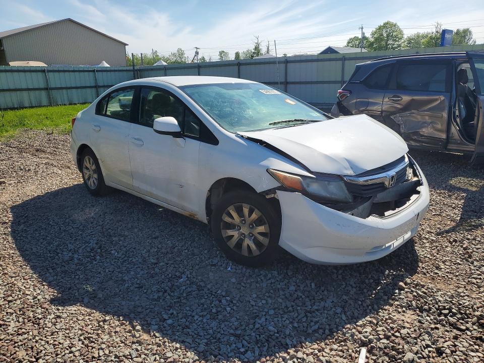 2012 Honda Civic მანქანა იყიდება აუქციონზე, vin: 2HGFB2F5XCH326635, აუქციონის ნომერი: 54881036