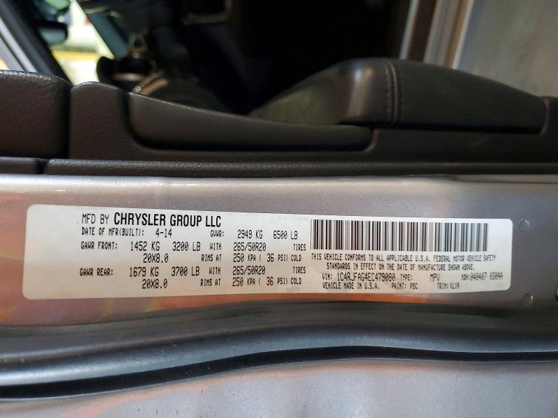 Продажа на аукционе авто 2014 Jeep Grand Cherokee, vin: 1C4RJFAG4EC479080, номер лота: 49992686