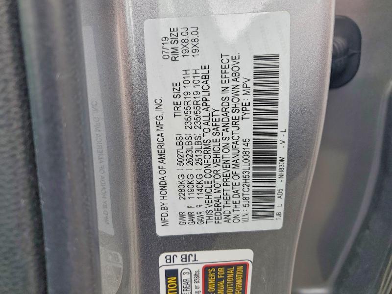 Продажа на аукционе авто 2020 Acura Rdx, vin: 5J8TC2H53LL008145, номер лота: 53761176