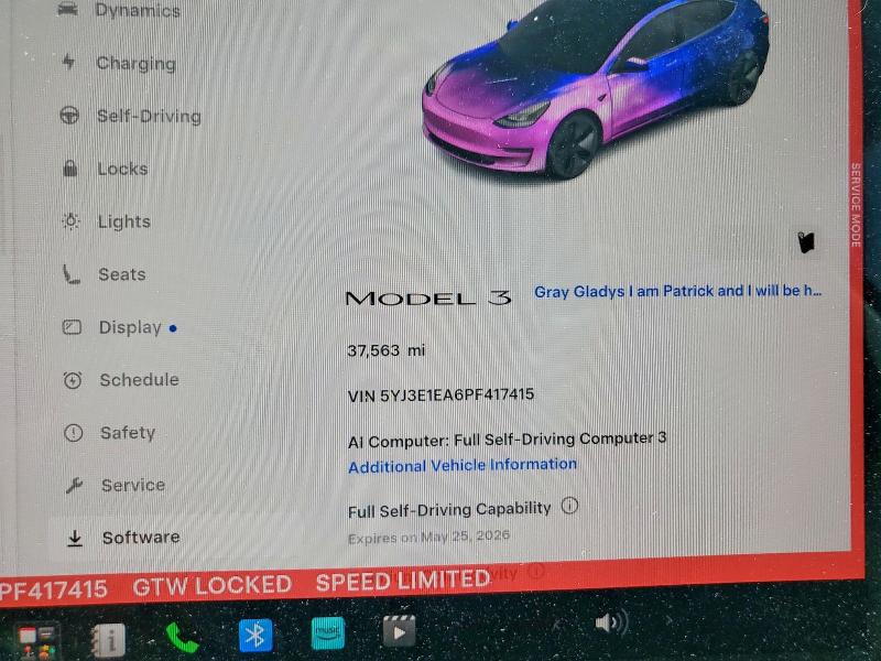 Aukcja sprzedaży 2023 Tesla Model 3, vin: 5YJ3E1EA6PF417415, numer aukcji: 53753916