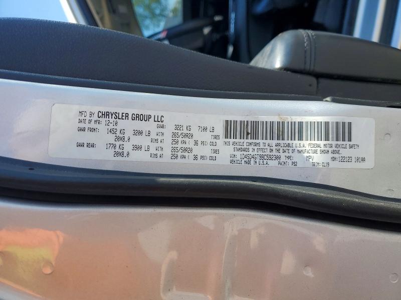 Продажа на аукционе авто 2011 Dodge Durango, vin: 1D4SD4GT9BC592300, номер лота: 53762966