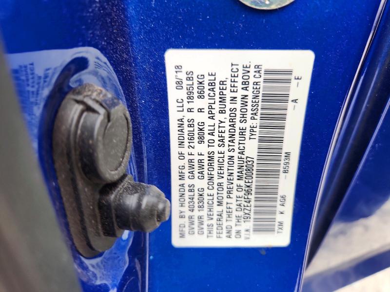 54891836 :رقم المزاد ، 19XZE4F96KE008037 vin ، 2019 Honda Insight مزاد بيع