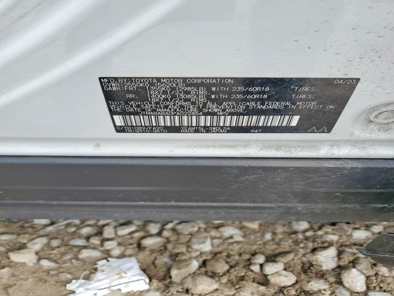 52674776 :رقم المزاد ، JTMABABA0PA022854 vin ، 2023 Subaru Solterra مزاد بيع