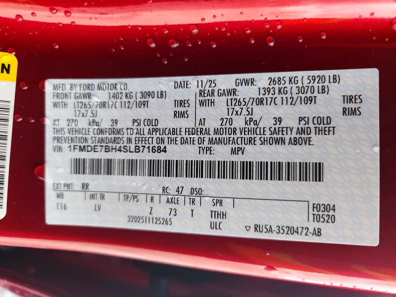 2025 Ford Bronco მანქანა იყიდება აუქციონზე, vin: 1FMDE7BH4SLB71684, აუქციონის ნომერი: 51977866