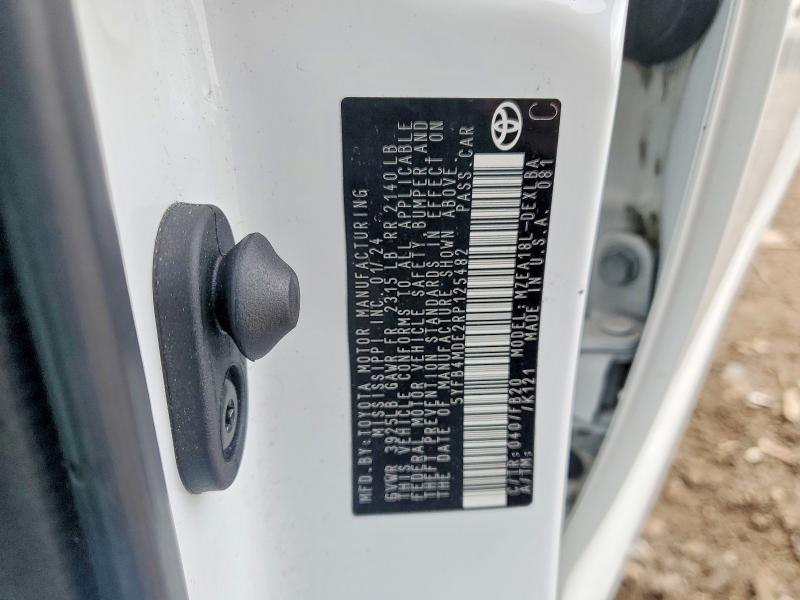 Продажа на аукционе авто 2024 Toyota Corolla, vin: 5YFB4MDE2RP125482, номер лота: 54224126
