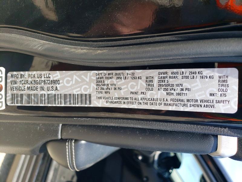 Продаж на аукціоні авто 2023 Jeep Grand Cherokee, vin: 1C4RJKBG6P8728900, номер лоту: 52343496
