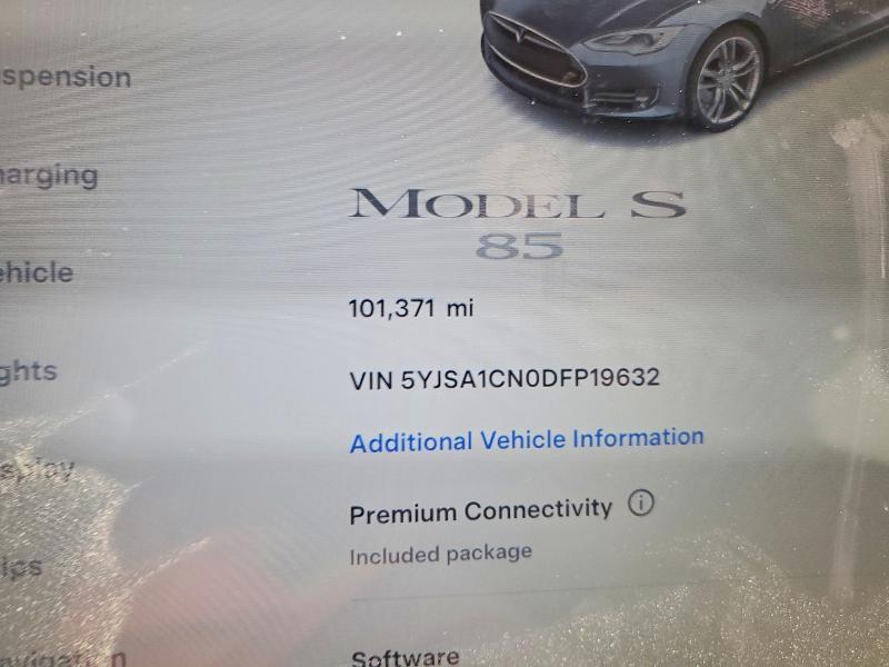 52353196 :رقم المزاد ، 5YJSA1CN0DFP19632 vin ، 2013 Tesla Model S مزاد بيع
