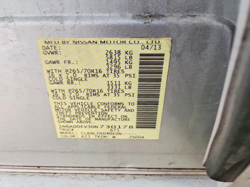 Aukcja sprzedaży 2013 Nissan Frontier, vin: 1N6AD0EV3DN730178, numer aukcji: 54201766