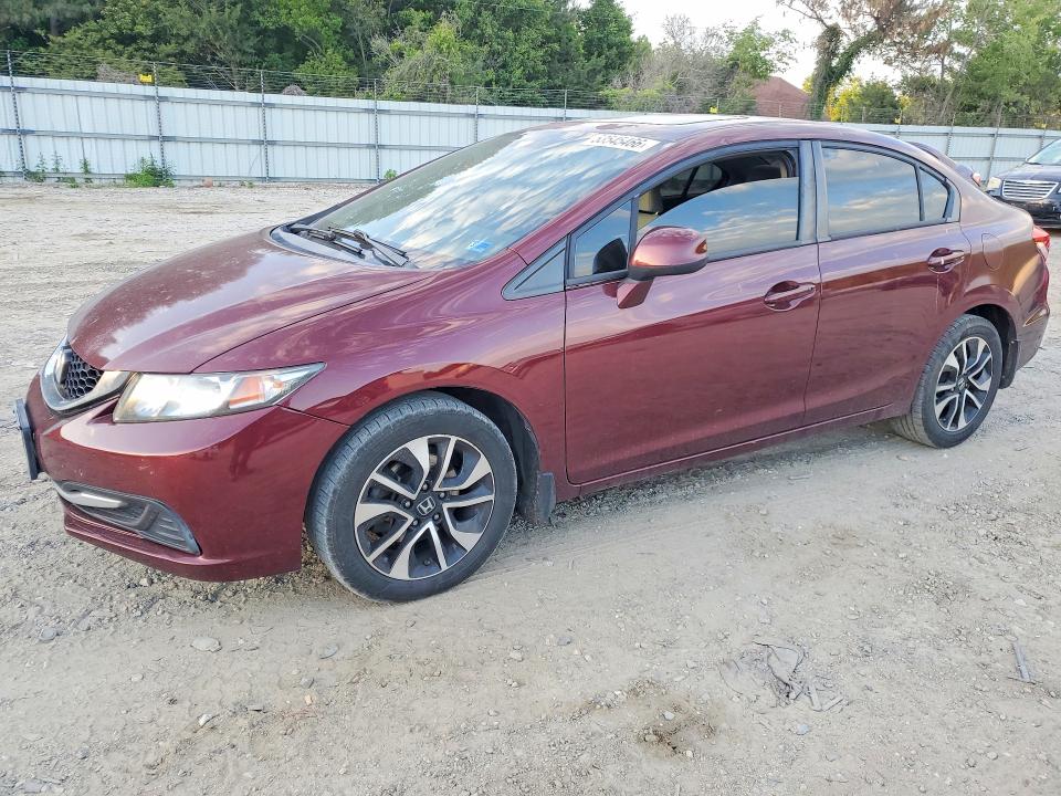 2013 Honda Civic მანქანა იყიდება აუქციონზე, vin: 2HGFB2F87DH553910, აუქციონის ნომერი: 53545466