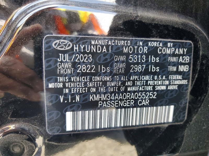 Продажа на аукционе авто 2024 Hyundai Ioniq 6, vin: KMHM34AA0RA055252, номер лота: 53325996
