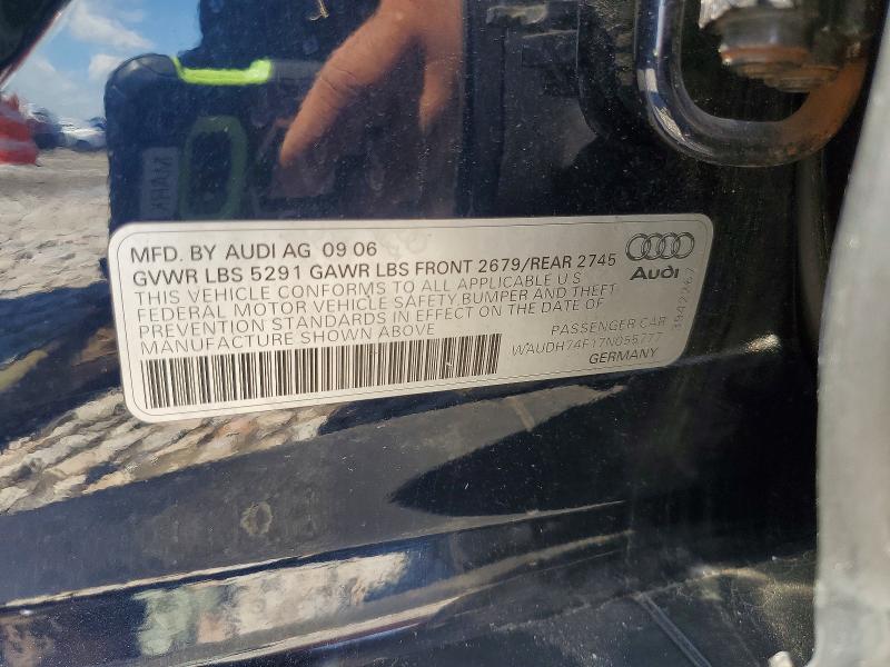 55245946 :رقم المزاد ، WAUDH74F17N055777 vin ، 2007 Audi A6 مزاد بيع