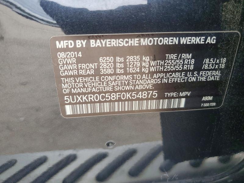 Продажа на аукционе авто 2015 Bmw X5, vin: 5UXKR0C58F0K54875, номер лота: 53089846