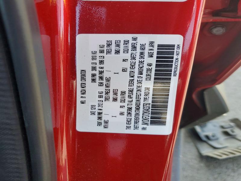 54643006 :رقم المزاد ، JM1DKFD72K0433750 vin ، 2019 Mazda Cx-3 مزاد بيع