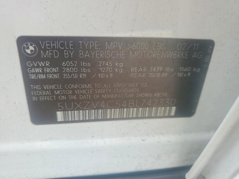 Продажа на аукционе авто 2011 Bmw X5, vin: 5UXZV4C54BL742330, номер лота: 53943056