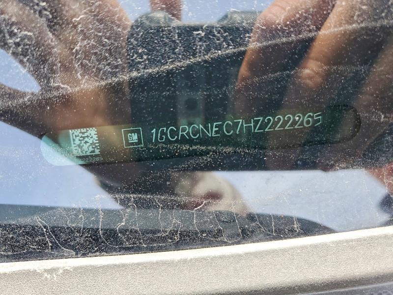 Aukcja sprzedaży 2017 Chevrolet Silverado, vin: 1GCRCNEC7HZ222265, numer aukcji: 52247986