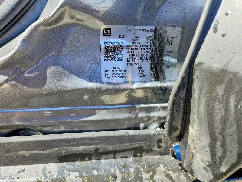 2026 Chevrolet Trax მანქანა იყიდება აუქციონზე, vin: KL77LJEP2TC070410, აუქციონის ნომერი: 54456066