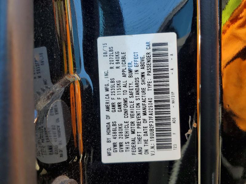 54050986 :رقم المزاد ، 19UUB2F37FA025040 vin ، 2015 Acura Tlx مزاد بيع