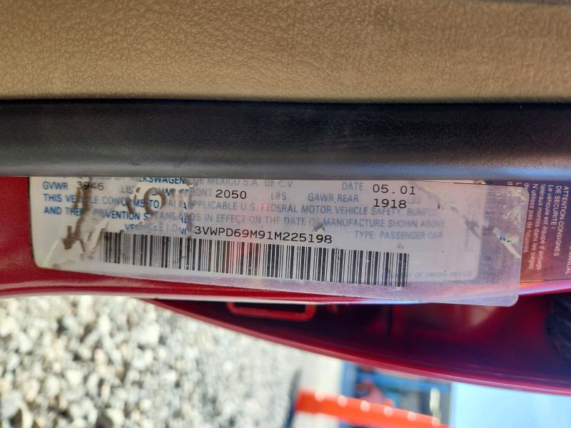 Продажа на аукционе авто 2001 Volkswagen Jetta Gl Automatic, vin: 3VWPD69M91M225198, номер лота: 53592006