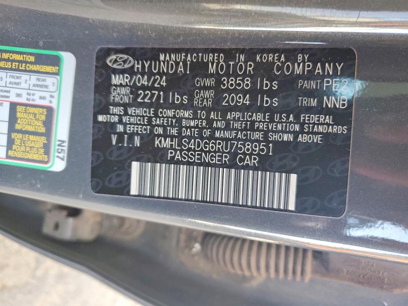 Aukcja sprzedaży 2024 Hyundai Elantra, vin: KMHLS4DG6RU758951, numer aukcji: 52935206
