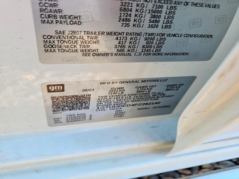 53114746 :رقم المزاد ، 1GTUUDED4PZ282142 vin ، 2023 Gmc Sierra مزاد بيع