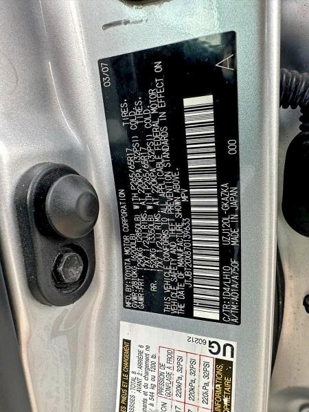 54179526 :رقم المزاد ، JTJBT20X870139633 vin ، 2007 Lexus Gx 470 مزاد بيع