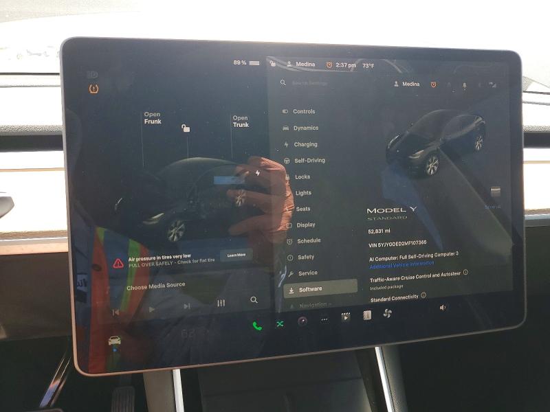 2021 Tesla Model Y მანქანა იყიდება აუქციონზე, vin: 5YJYGDED2MF107365, აუქციონის ნომერი: 53598166