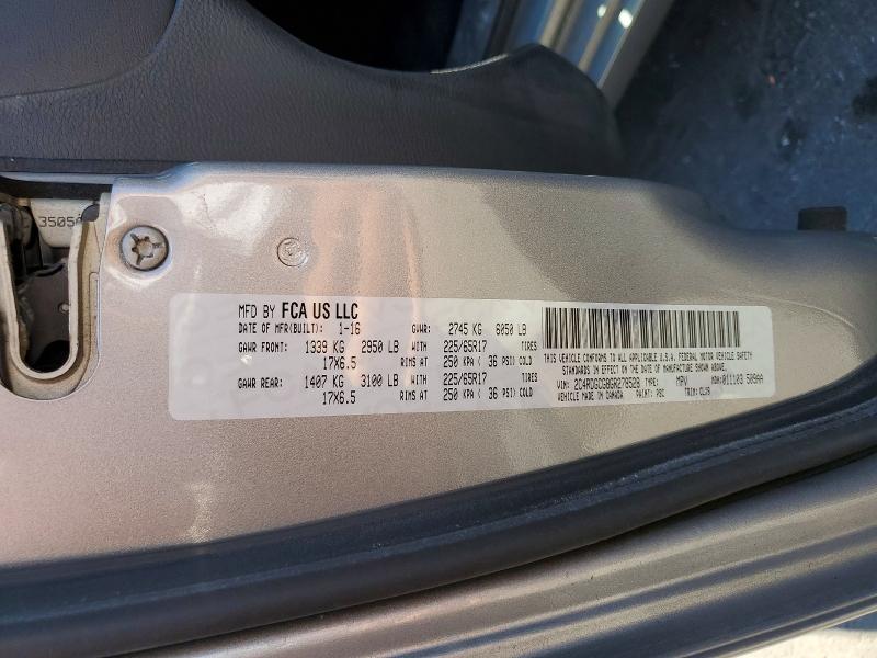 52589076 :رقم المزاد ، 2C4RDGCG8GR278528 vin ، 2016 Dodge Grand Caravan مزاد بيع