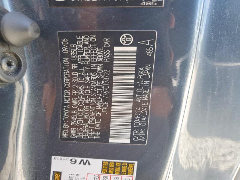Aukcja sprzedaży 2007 Toyota Scion Tc, vin: JTKDE177670178722, numer aukcji: 54291326