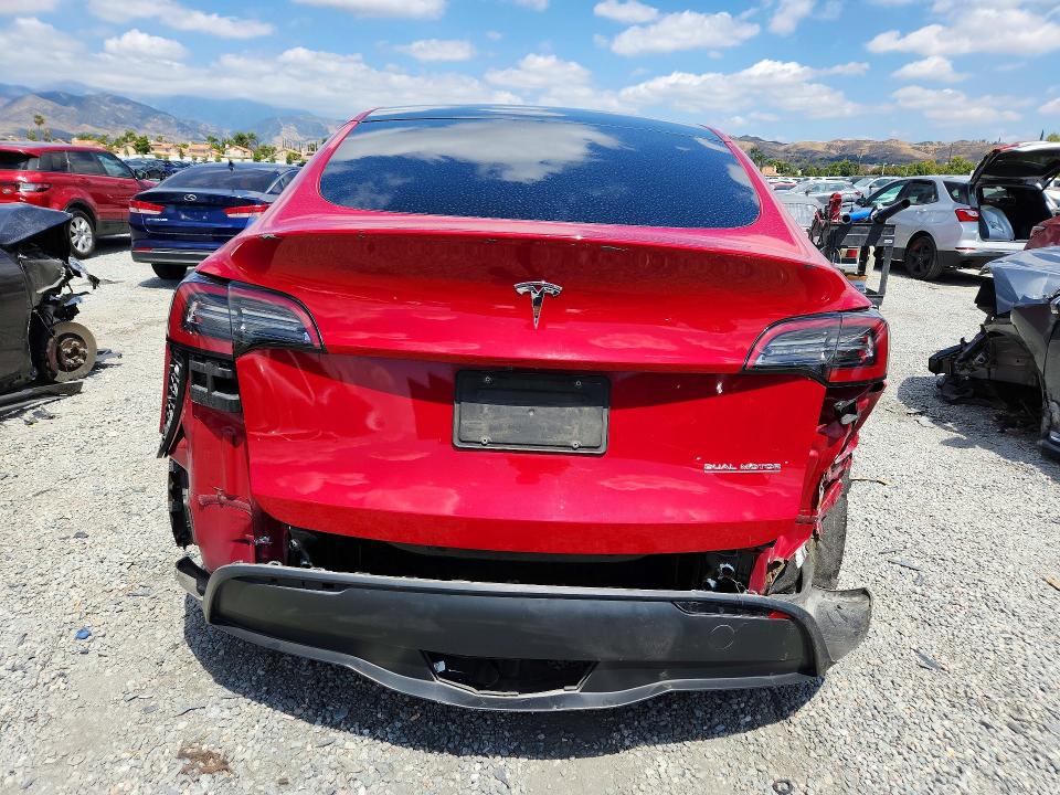 55452056 :رقم المزاد ، 7SAYGDEF0NF342742 vin ، 2022 Tesla Model Y مزاد بيع