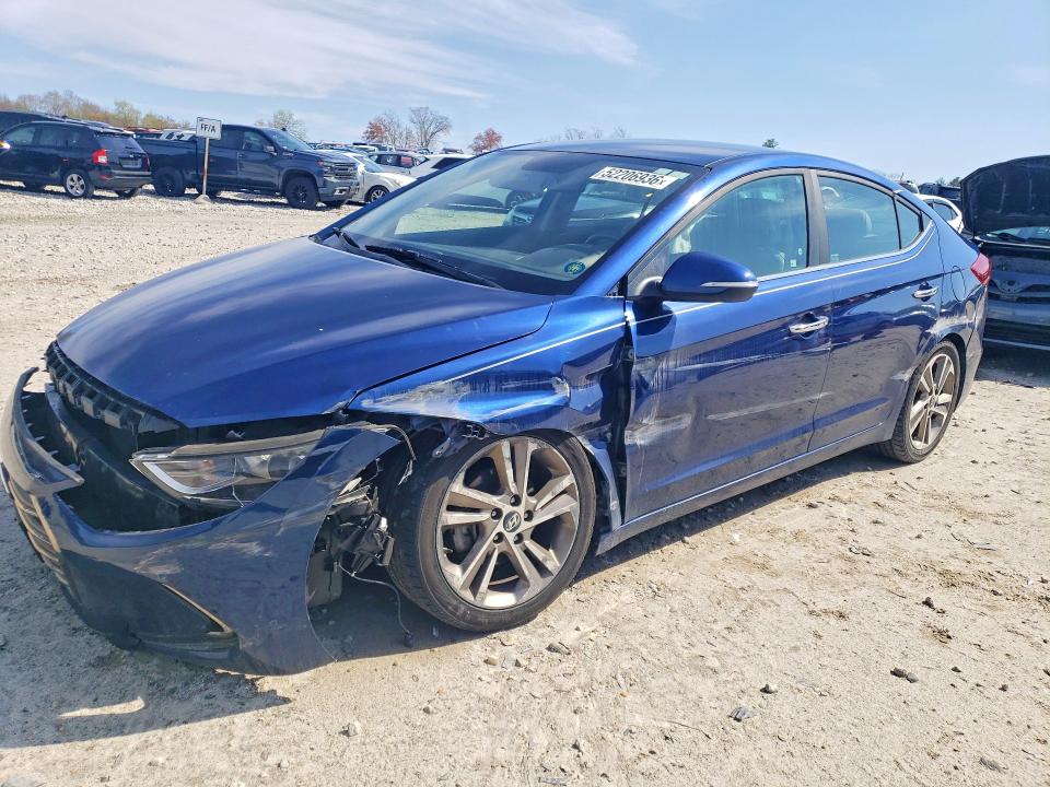 52206936 :رقم المزاد ، 5NPD84LF9HH007545 vin ، 2017 Hyundai Elantra مزاد بيع
