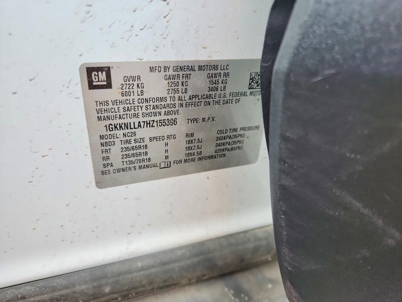 Продажа на аукционе авто 2017 Gmc Acadia, vin: 1GKKNLLA7HZ155396, номер лота: 54763296