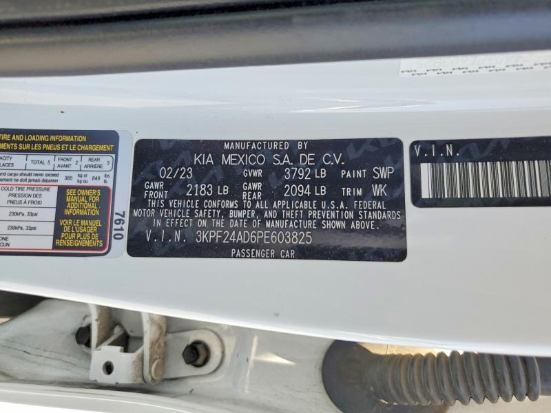 Aukcja sprzedaży 2023 Kia Forte, vin: 3KPF24AD6PE603825, numer aukcji: 53966336