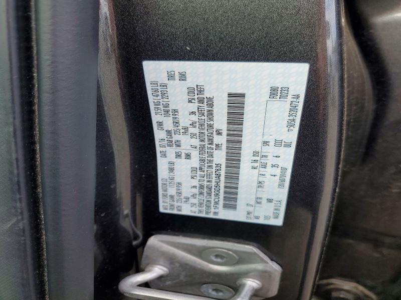 Продаж на аукціоні авто 2017 Ford Escape, vin: 1FMCU9GD5HUA87635, номер лоту: 54851676