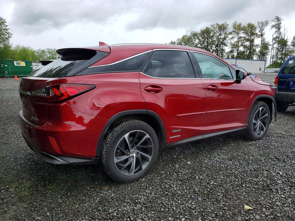52857536 :رقم المزاد ، 2T2BGMCA0HC020052 vin ، 2017 Lexus Rx 450h مزاد بيع