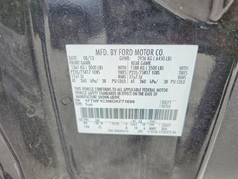 Aukcja sprzedaży 2013 Ford F150, vin: 1FTMF1CM8DKF71699, numer aukcji: 53725266