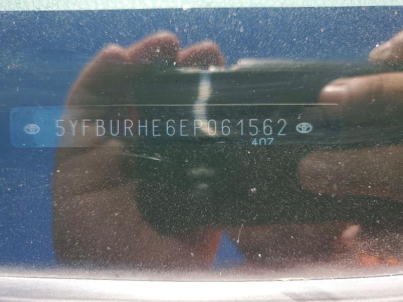 54146066 :رقم المزاد ، 5YFBURHE6EP061562 vin ، 2014 Toyota Corolla مزاد بيع