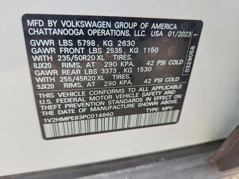 Продаж на аукціоні авто 2023 Volkswagen Id.4, vin: 1V2HMPE83PC014660, номер лоту: 55354646