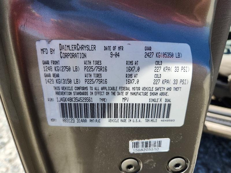 2005 Jeep Liberty მანქანა იყიდება აუქციონზე, vin: 1J4GK48K35W529561, აუქციონის ნომერი: 49882166