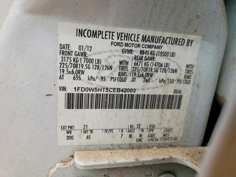 2012 Ford F550 მანქანა იყიდება აუქციონზე, vin: 1FD0W5HT5CEB42003, აუქციონის ნომერი: 53415786