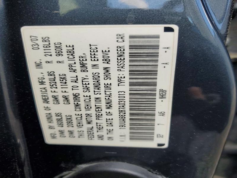 Продажа на аукционе авто 2007 Acura Tl, vin: 19UUA66287A031013, номер лота: 53417326