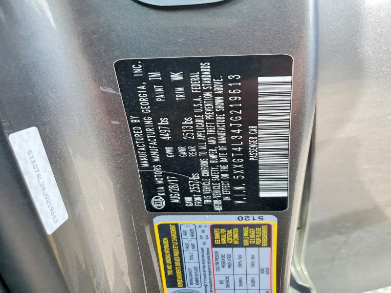 51761566 :رقم المزاد ، 5XXGT4L34JG219613 vin ، 2018 Kia Optima مزاد بيع