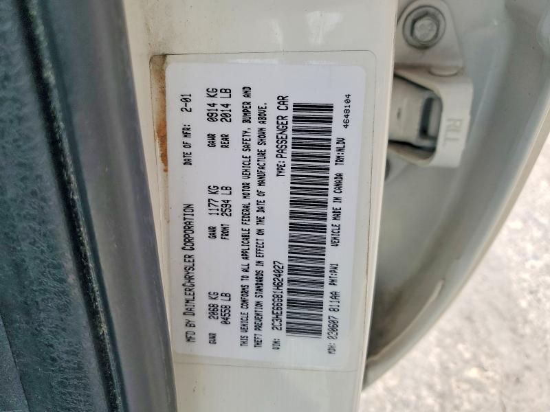 54863606 :رقم المزاد ، 2C3HE66G81H624027 vin ، 2001 Chrysler 300m مزاد بيع