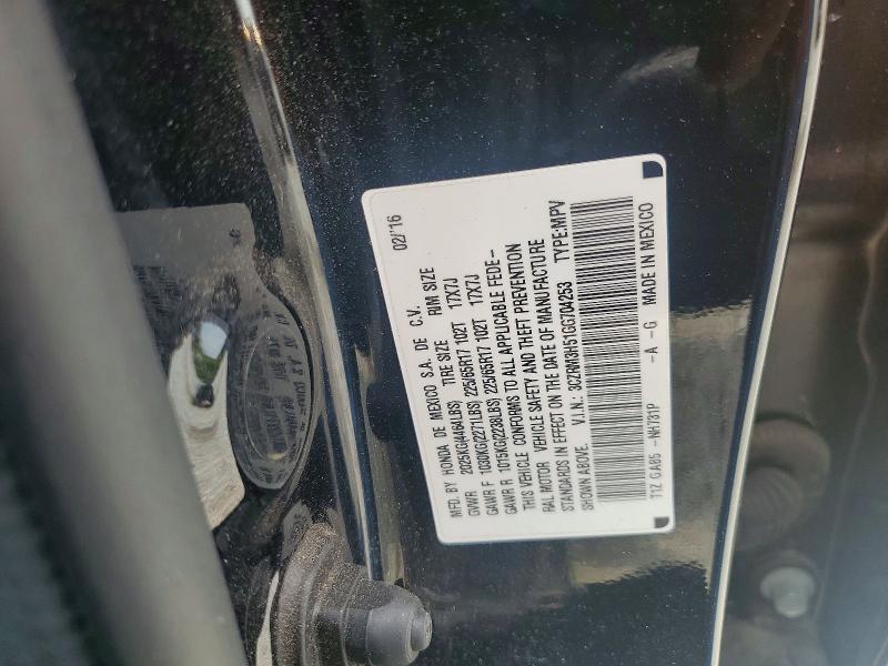 Aukcja sprzedaży 2016 Honda Cr-v, vin: 3CZRM3H51GG704253, numer aukcji: 54084636